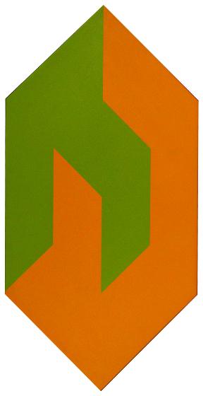 Shape to Form, Green and Orange, 1974
