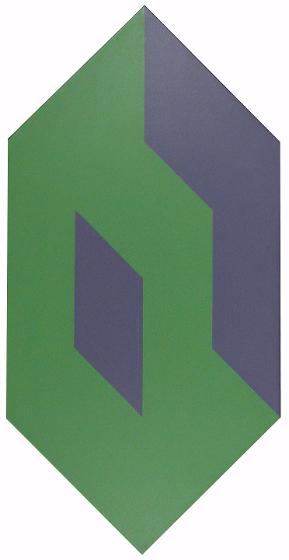 Shape to Form, Green and Purple, 1974
